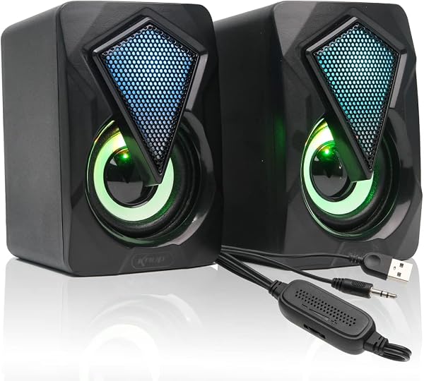 Caixa de Som Gamer Knup 6W RMS LED RGB