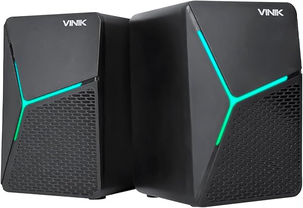 Caixa de Som Gamer Vinik Star 2.0 RGB Rainbow