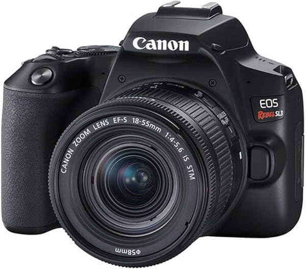 Câmera Canon EOS SL3 DSLR 24,1 MP com Lente EF-S 18-55mm