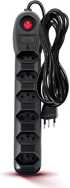 Filtro de Linha Megatron 6 Tomadas Cabo 3 m