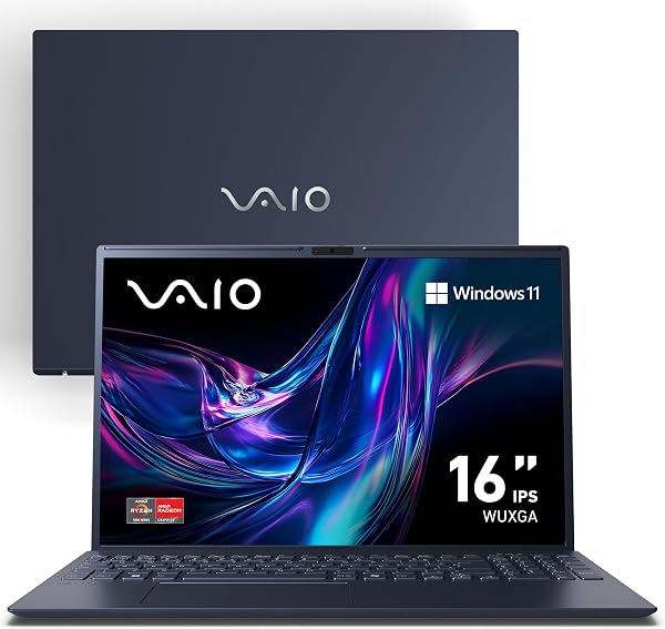 Notebook VAIO FE16 AMD Ryzen 5-5625U Windows 11 32GB 512GB SSD 16'' WUXGA