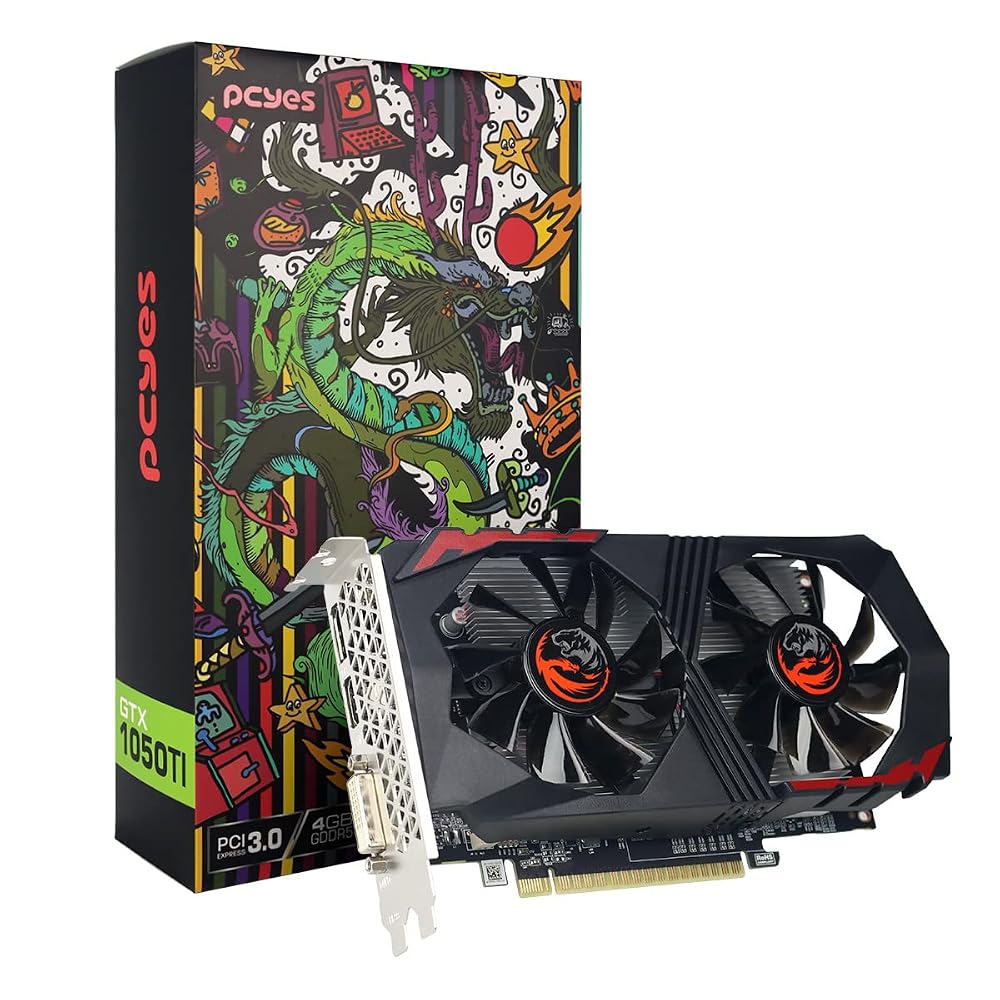 Placa de Vídeo PCYes GeForce GTX 1050 Ti, 4GB GDDR5 Graffiti