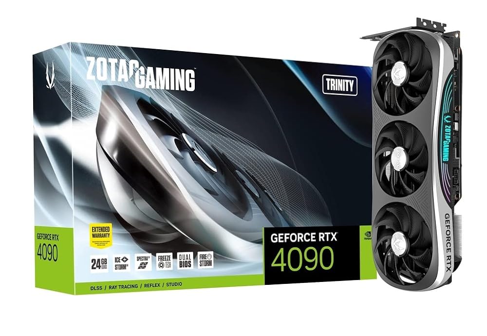 Placa de Vídeo Zotac Gaming GeForce RTX 4090 Trinity, 24GB GDDR6X