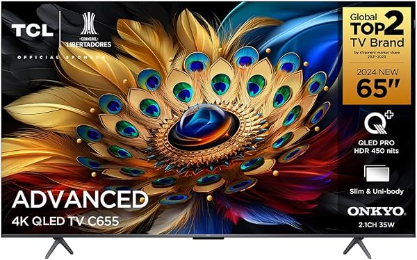 Smart TV 4K TCL QLED 65C655 Google TV