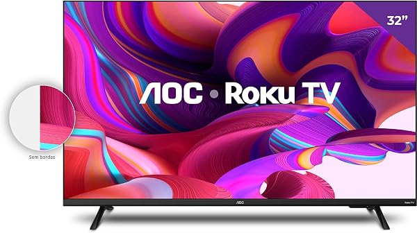 Smart TV AOC 32" HD Roku 32S5135/78G