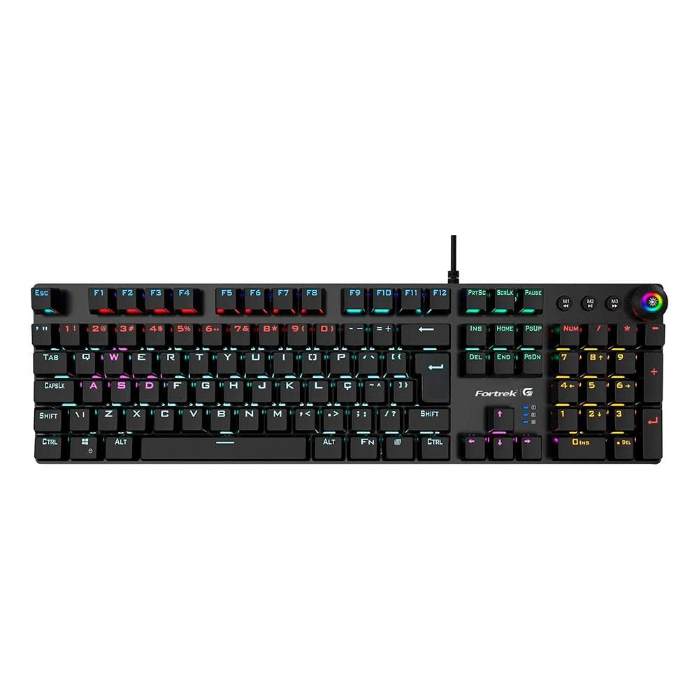 Teclado Gamer Mecânico Fortrek GPRO K7 Rainbow