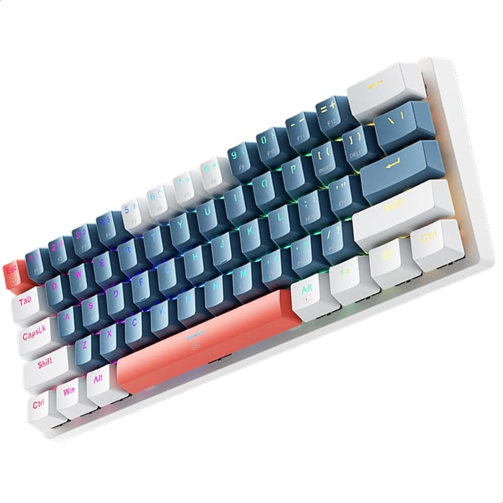 Teclado Mecânico Gamer Machenike K500-B61 60% Hot-Swap USB-C