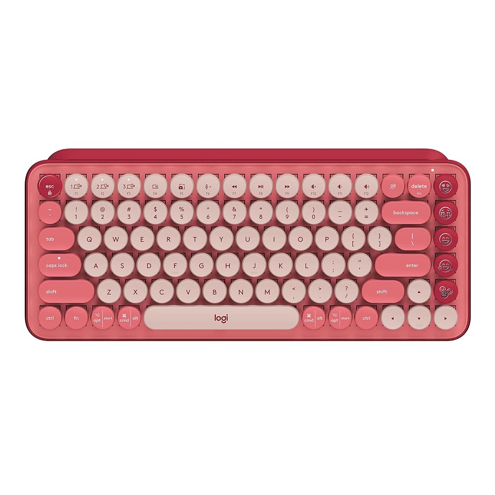 Teclado Mecânico Sem Fio Logitech POP Keys com Teclas Emoji